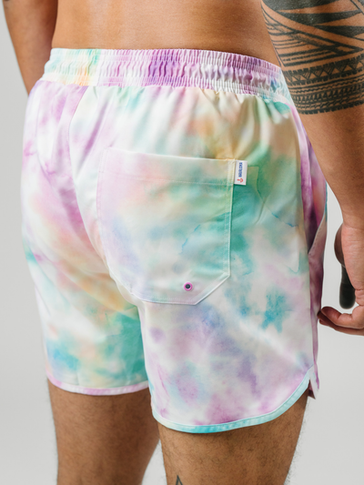 Navalora Men's Cotton Candy Tie Dye Swim Short