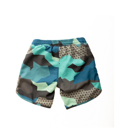 Navalora Boy's Colorful Camo Swim Short