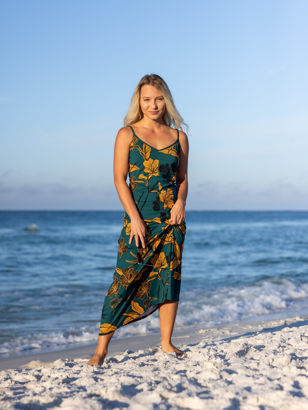 Women's Emerald Enchantment Resort Dress – women's swimwear, main image