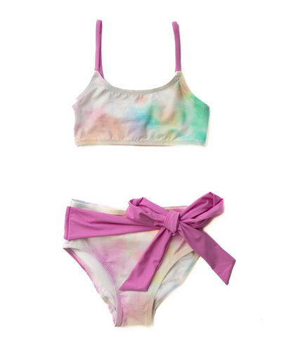 Girl's Cotton Candy Tie Dye Bikini