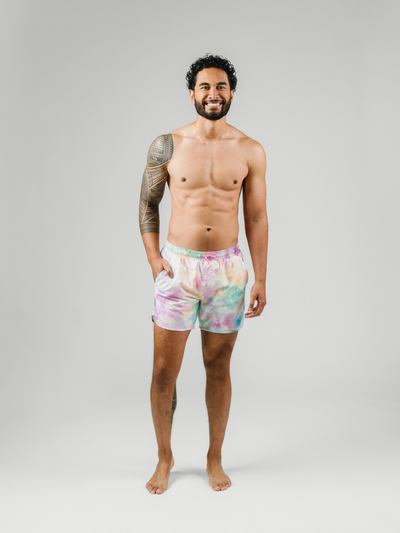 Navalora Men's Cotton Candy Tie Dye Swim Short