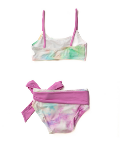 Girl's Cotton Candy Tie Dye Bikini