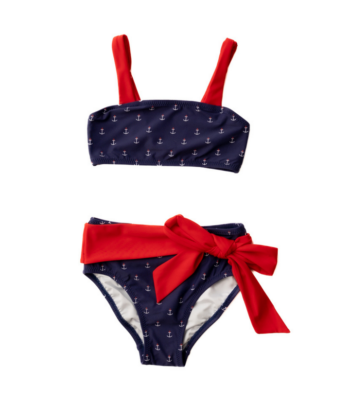 Girl's Anchors Aweigh Bikini – girl's swimsuit, main image