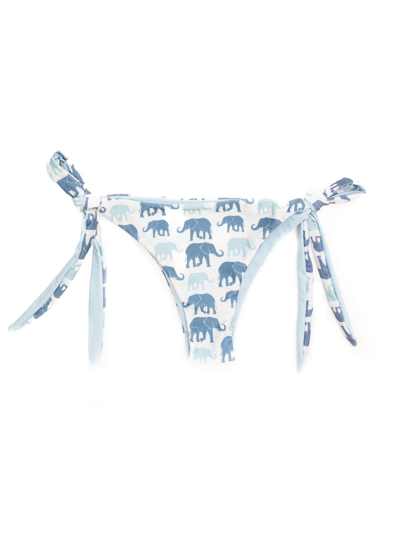 Women's Elephants on Parade Cheeky Tie Bikini Bottom