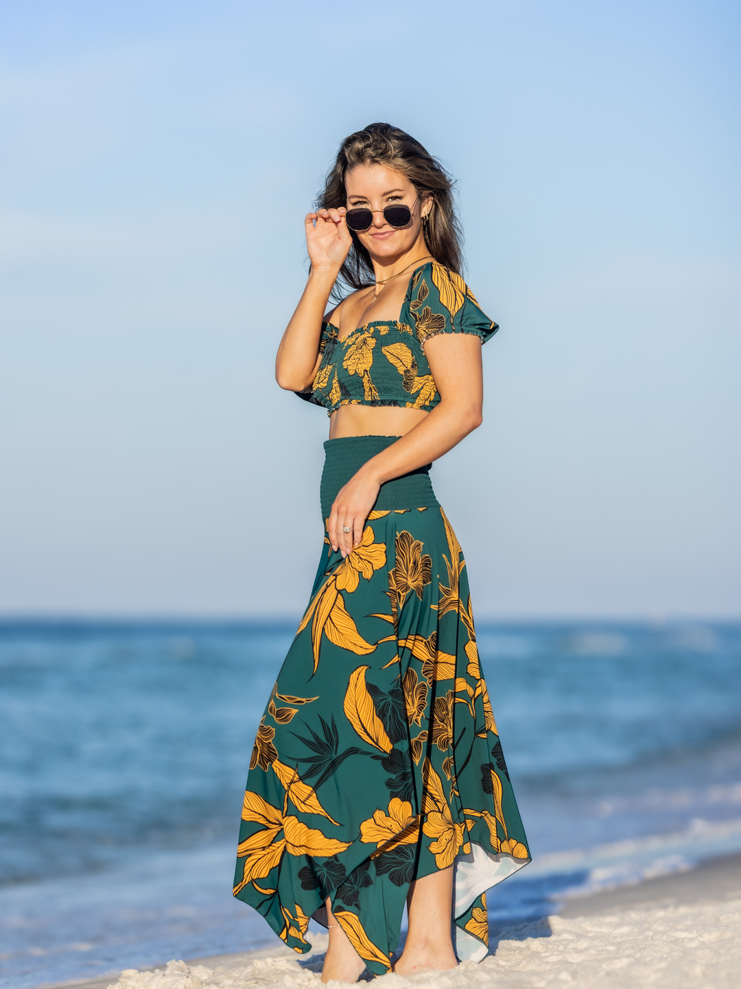 Navalora Women's Emerald Enchantment Resort Dress – women's swimwear, Can be worn as a Skirt