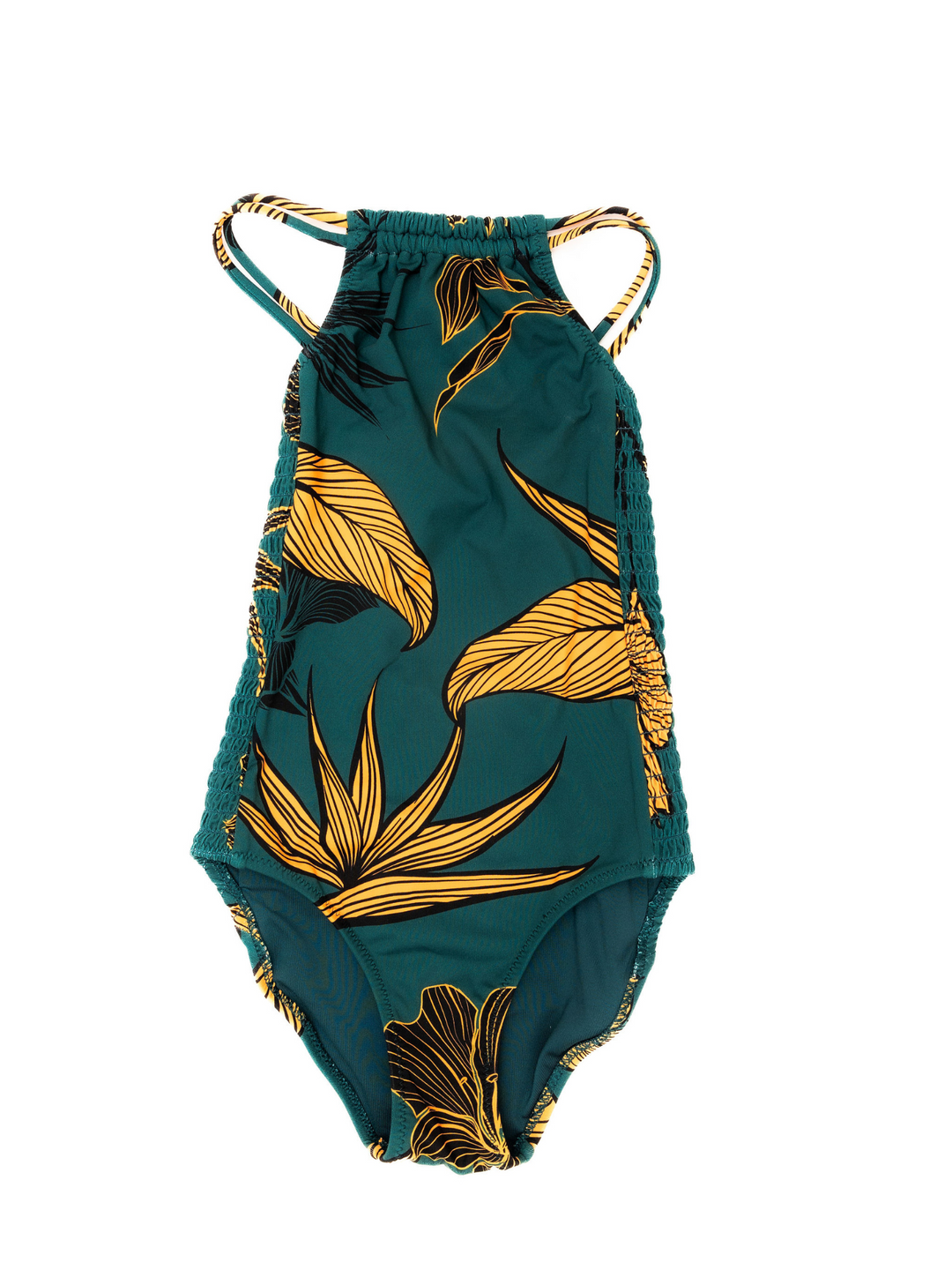 Girl's Emerald Enchantment One Piece Swimsuit – Girl's swimwear, Flat Lay