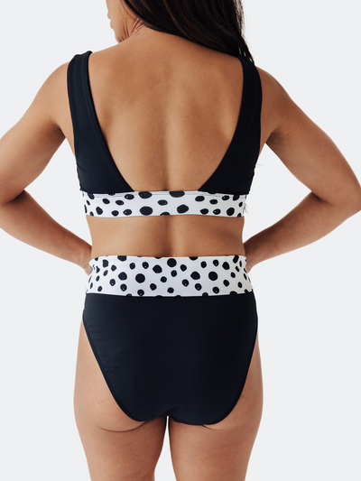 Women's Dalmatians on Vacation Sporty Bikini Bottom