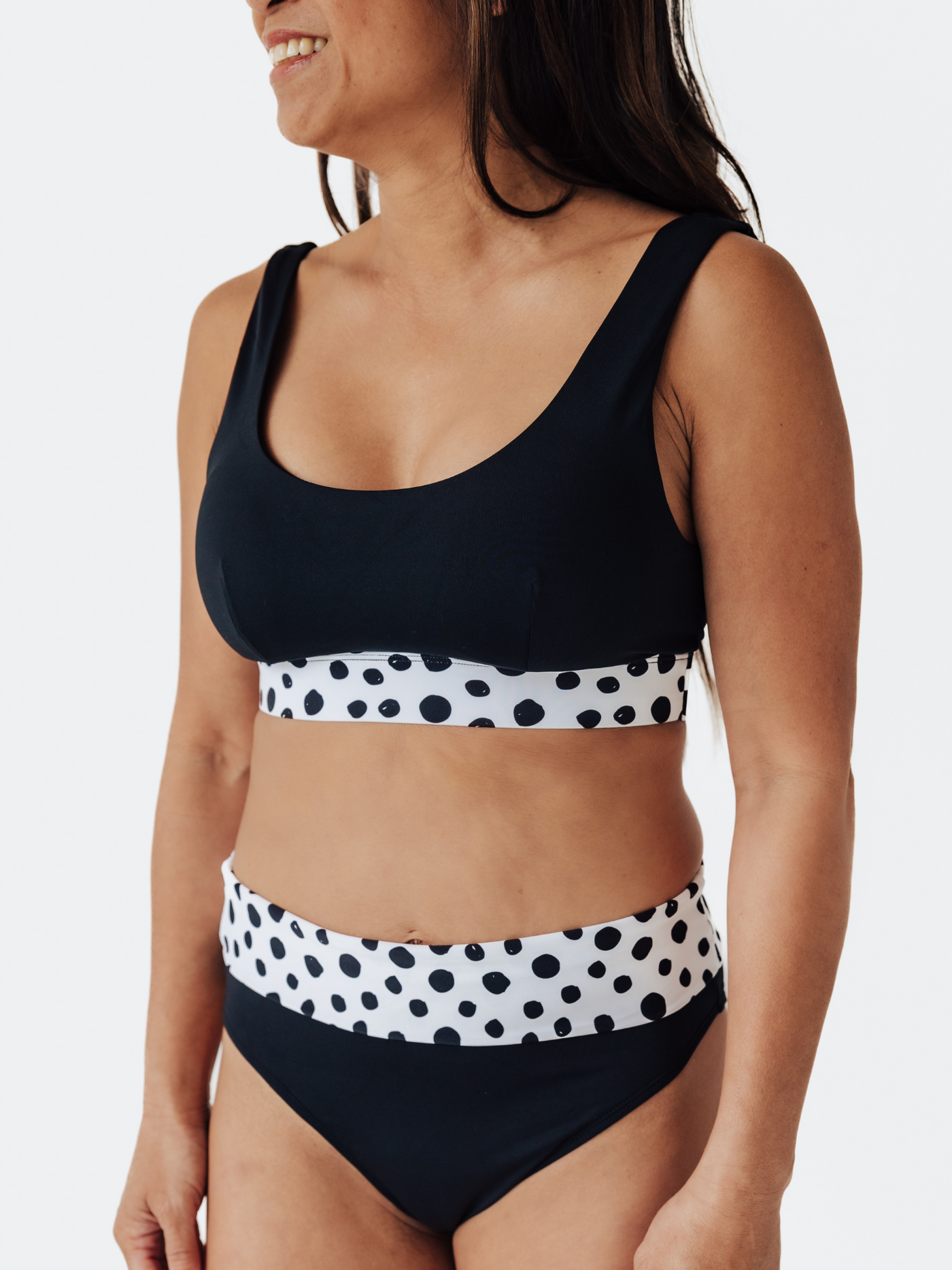 Women's Dalmatians on Vacation Sporty Bikini Bottom