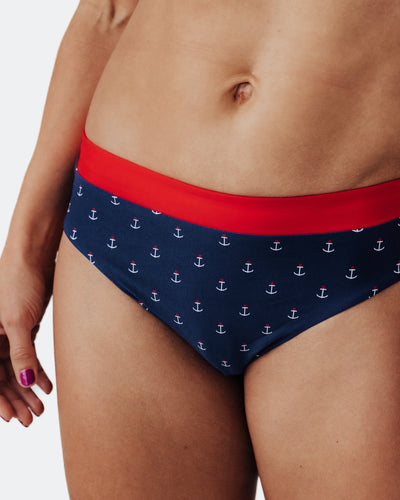 Women's Anchors Aweigh Sporty Bikini Bottom