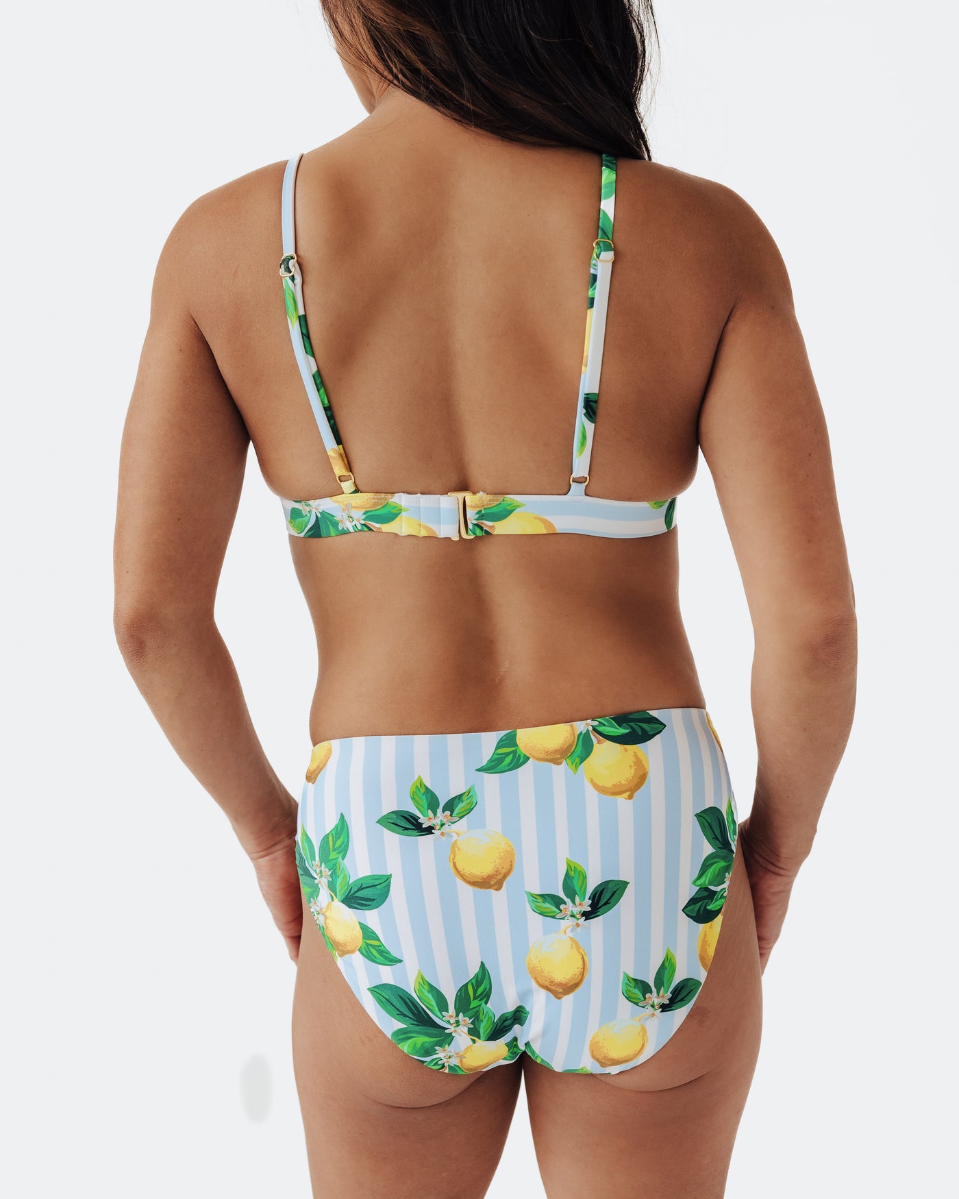 Women's Amalfi Coast Lemon Sporty Bikini Bottom